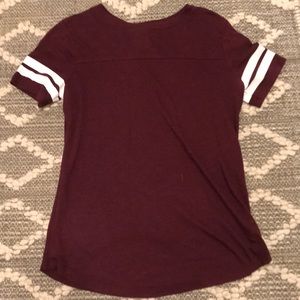 Maroon Short Sleeve Shirt - Size XS